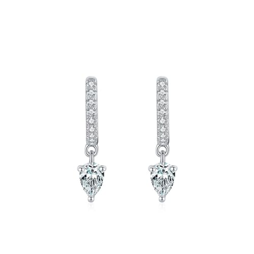 Ohrringe Boho Vintage, Ohrringe Silber Hängend Set Wassertropfen mit Weiß Zirkonia 925 Silber von Aotiwe