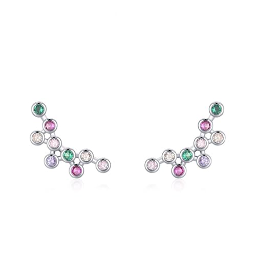 Ohrringe Stecker, Ohrringe Set 925 Silber Geometrisch mit Zirkonia Beste Freundin Geschenke von Aotiwe