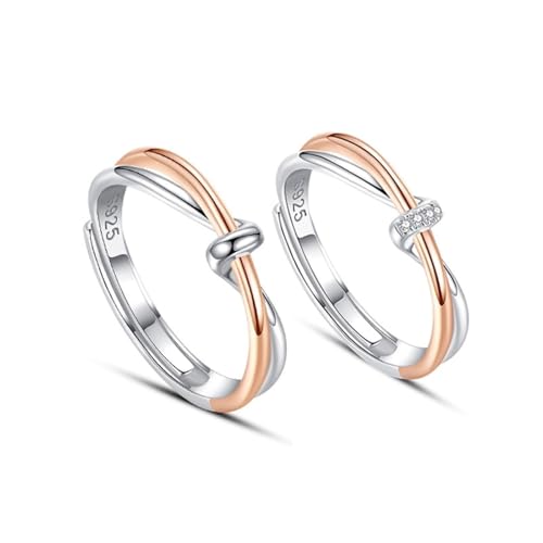 Ring Männer Silber, Herrenringe Möbiusband 925 Silber Verstellbar Lustige Geschenke von Aotiwe