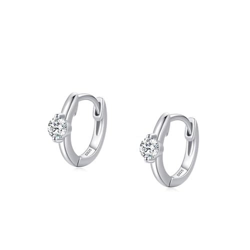 Silber Ohrringe Set Creolen, Ohrhänger Vintage Rund mit Zirkonia 925 Silber Lustige Geschenke für Frauen Silber Ohrringe Set Creolen, Ohrhänger Vintage Rund mit Zirkonia 925 Silber Lustige Geschenke für Frauen von Aotiwe