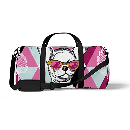 Aotmany Sporttasche für Yoga, Tanzen, Wochenend-Reisetasche, Cartoon-Koalabären, Workout, Schultertasche für Damen und Herren, Modischer Chihuahua-Hund, Einheitsgröße von Aotmany