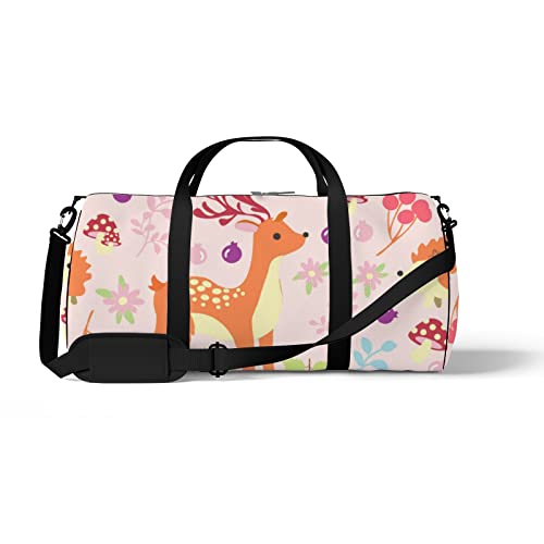 Aotmany Sporttasche für Yoga, Tanzen, Wochenend-Reisetasche, Cartoon-Koalabären, Workout, Schultertasche für Damen und Herren, rose, Einheitsgröße von Aotmany