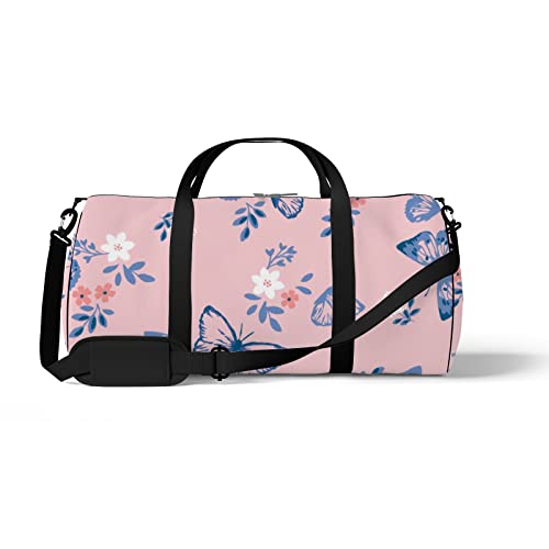 Aotmany Sporttasche für Yoga, Tanzen, Wochenendausflüge, Reisetasche, Pilzschnecke, Workout, Handgepäcktasche für Damen und Herren, 44,7 x 22,9 cm, Abstrakter Schmetterling, Einheitsgröße von Aotmany