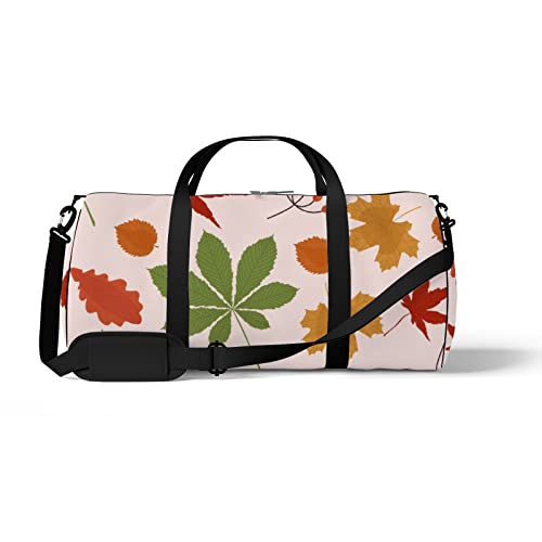 Aotmany Sporttasche für Yoga, Tanzen, Wochenendausflüge, nahtlos, Aquarell-Sonnenblume, Workout, Schultertasche für Damen und Herren, Bunte Herbstblätter, Einheitsgröße von Aotmany