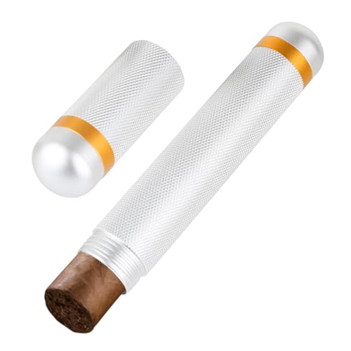 Aouuec Cigar Tube Case (Silver) von Aouuec