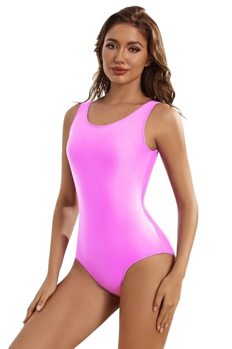 Aoylisey Ärmelloser Gymnastikanzug für Damen, Tankanzug, Ballett, Tanz, Gymnastikanzug, Einteiler, Hot Pink, 4XL Aoylisey Ärmelloser Gymnastikanzug für Damen, Tankanzug, Ballett, Tanz, Gymnastikanzug, Einteiler, Hot Pink, 4XL von Aoylisey