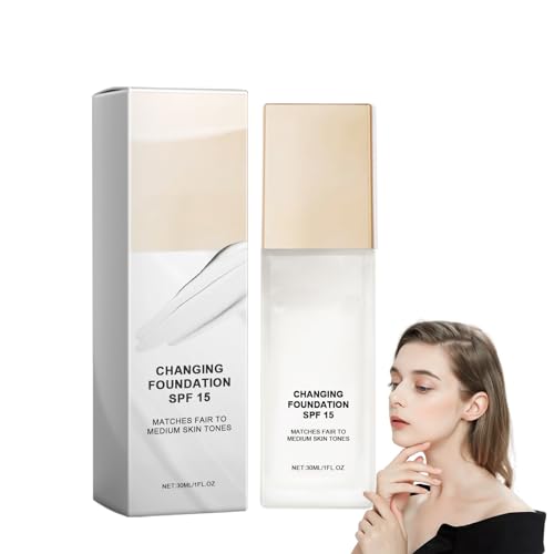 Skye Color Changing Magic Foundation, Magical Color Changing Foundation, All Day Flawless Warm Skin Tone Bb Cream Makeup Base Concealer for All Skin (1pcs, 30ml) von Aozonyoi
