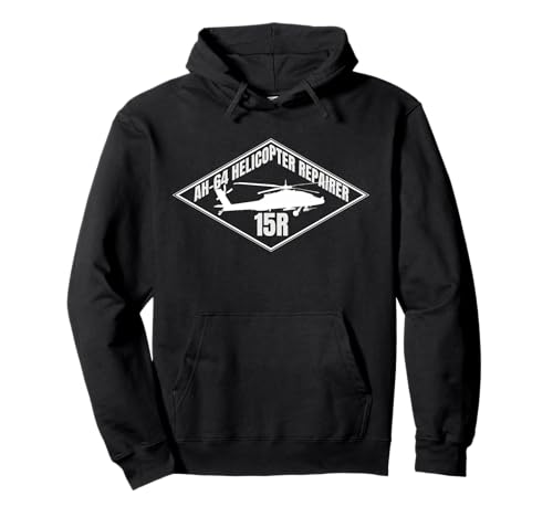 AH-64 Helikopter Repairer 15R Diamond Badge Military Patch Pullover Hoodie AH-64 Helikopter Repairer 15R Diamond Badge Military Patch Pullover Hoodie von Apache Wrench Works