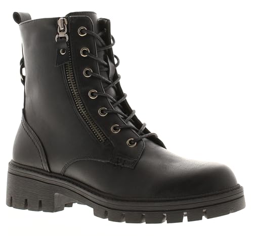 Apache March Damen Bikerstiefel, Schwarz , 39 EU von Apache