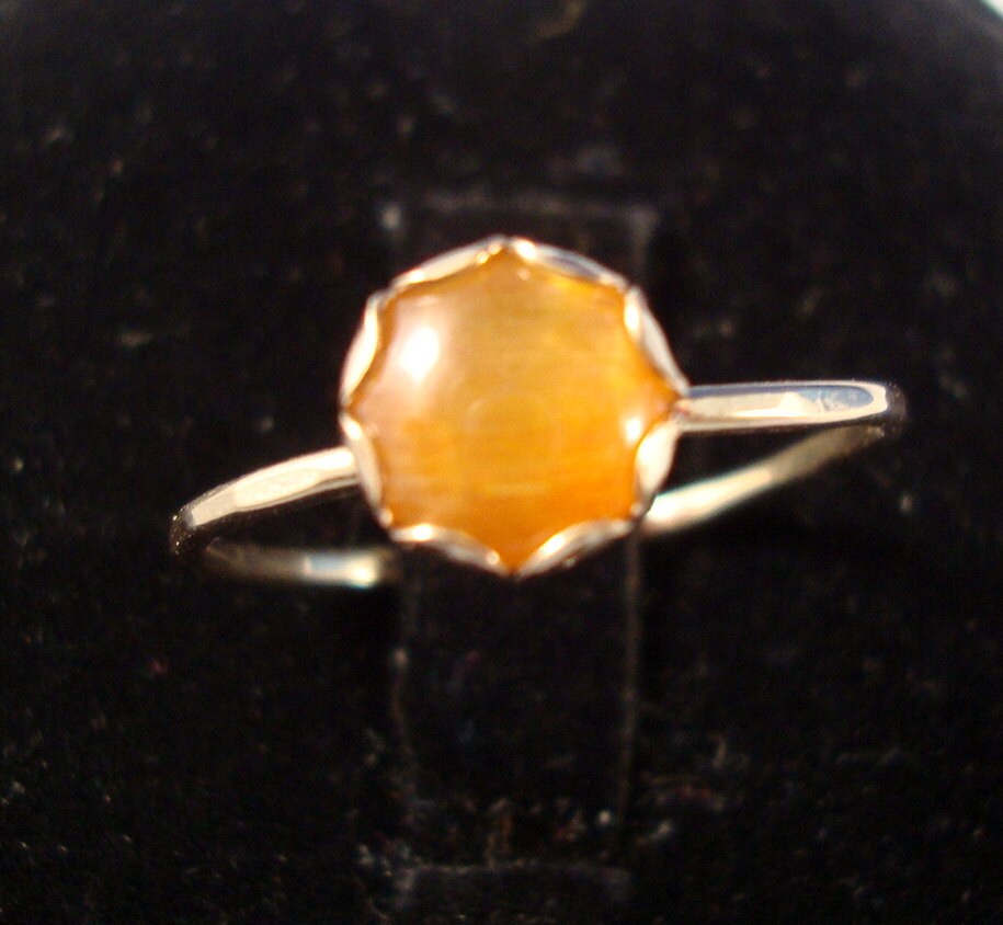 Sonnenstein Ring - Golden Orange Shiller Recyceltes 925 Silber Nach Belieben Sonnenstein Ring - Golden Orange Shiller Recyceltes 925 Silber Nach Belieben von ApacheMoon