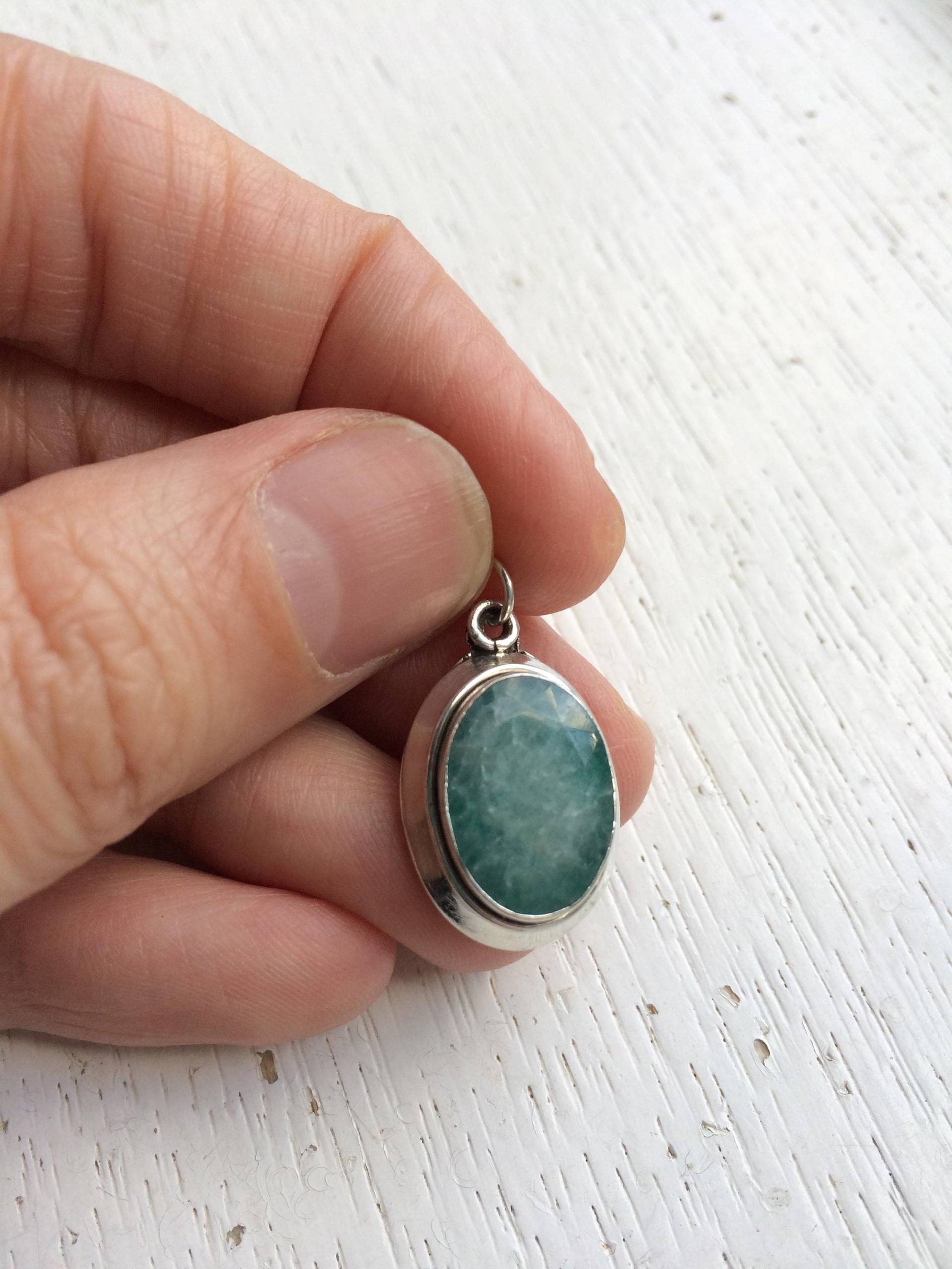 Helecho Anhänger - Sterling Silber Und Moos Achat Helecho Anhänger - Sterling Silber Und Moos Achat von ApapachosJewellery