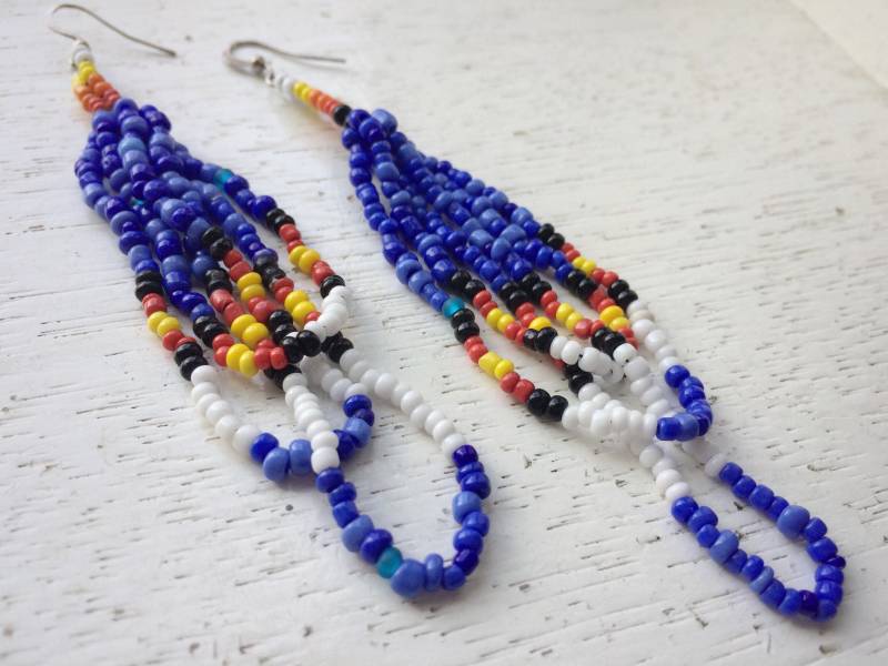 Raya Ohrringe - Huichol Perlen Raya Ohrringe - Huichol Perlen von ApapachosJewellery