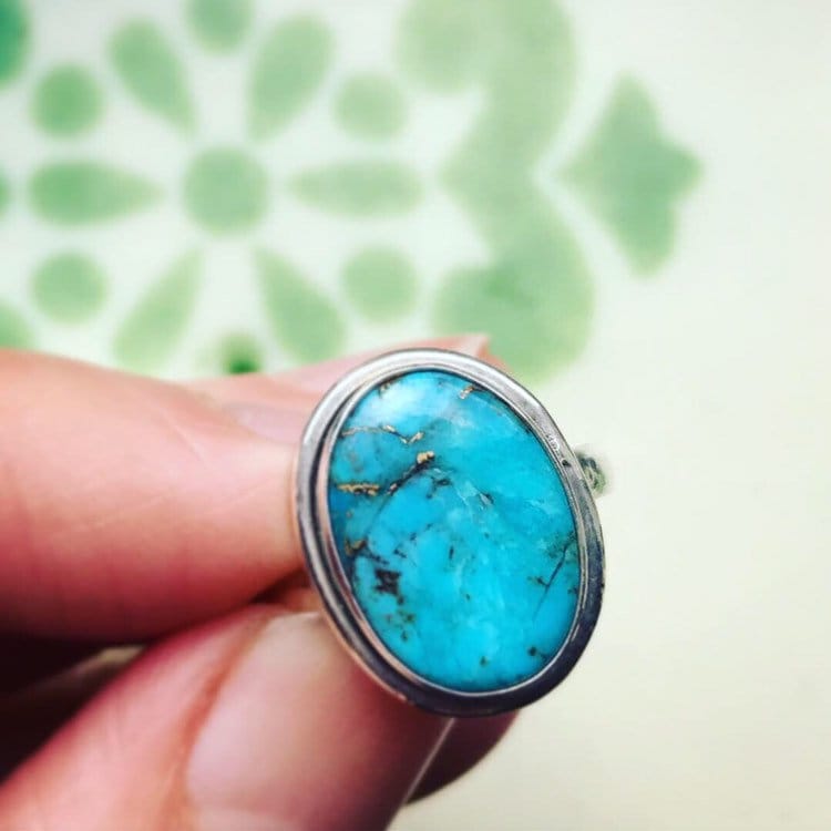 Renacimiento Ring - Sterling Silber & Türkis Renacimiento Ring - Sterling Silber & Türkis von ApapachosJewellery
