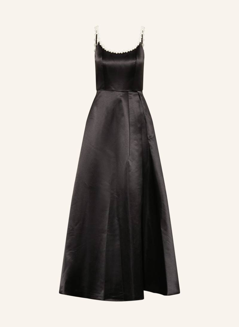 Apart Abendkleid Aus Satin Mit Schmuckperlen schwarz von Apart