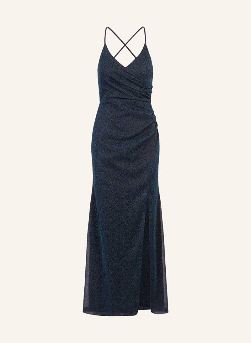 Apart Abendkleid Mit Glitzergarn blau von Apart