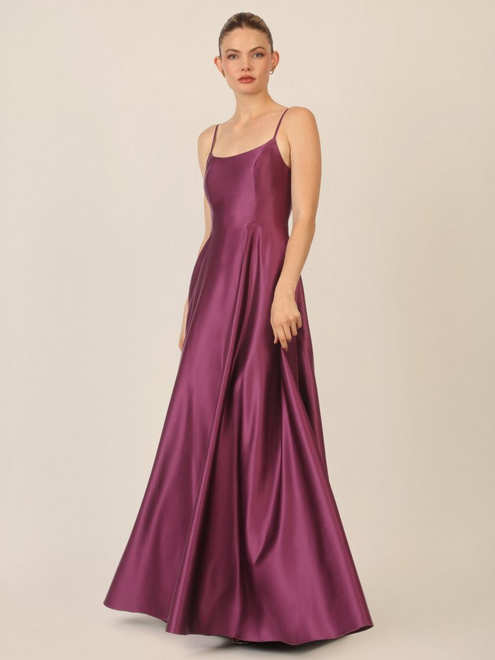 Apart Abendkleid aus Satin mit Spaghettiträgern von Apart