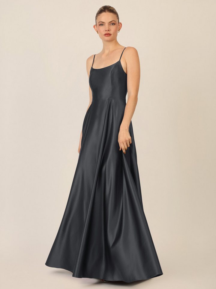 Apart Abendkleid aus Satin mit Spaghettiträgern von Apart