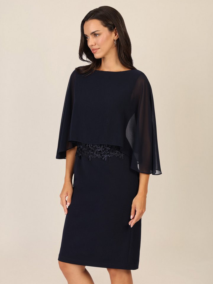 Apart Abendkleid in Lagenoptik mit Spitzenborte von Apart