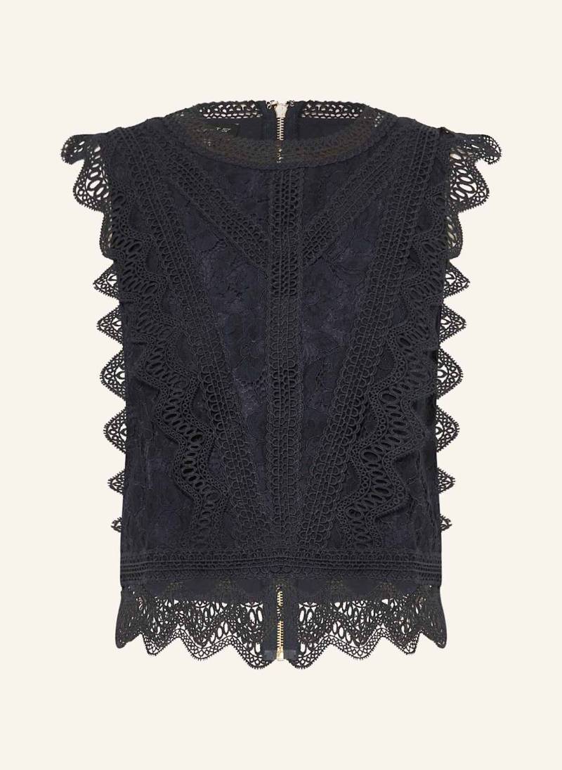 Apart Blusentop Aus Spitze blau von Apart