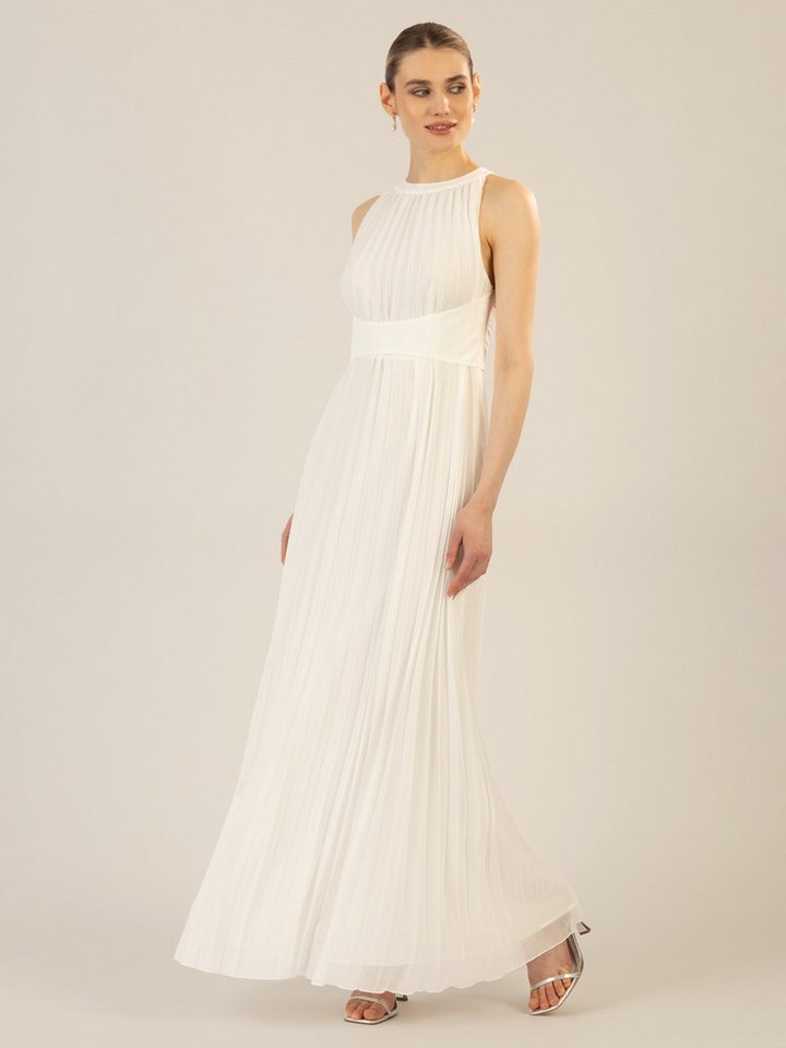 Apart Chiffonkleid aus leicht körnigem, plissiertem Chiffon. von Apart