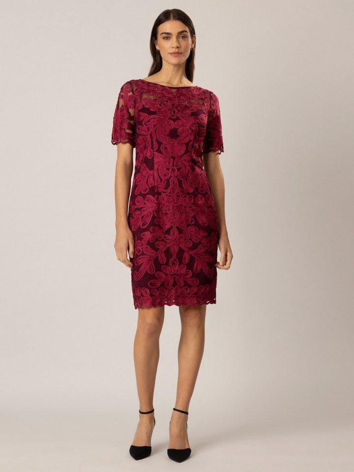 Apart Cocktailkleid mit allover aufwendig bestricktes Mesh Apart Cocktailkleid mit allover aufwendig bestricktes Mesh von Apart