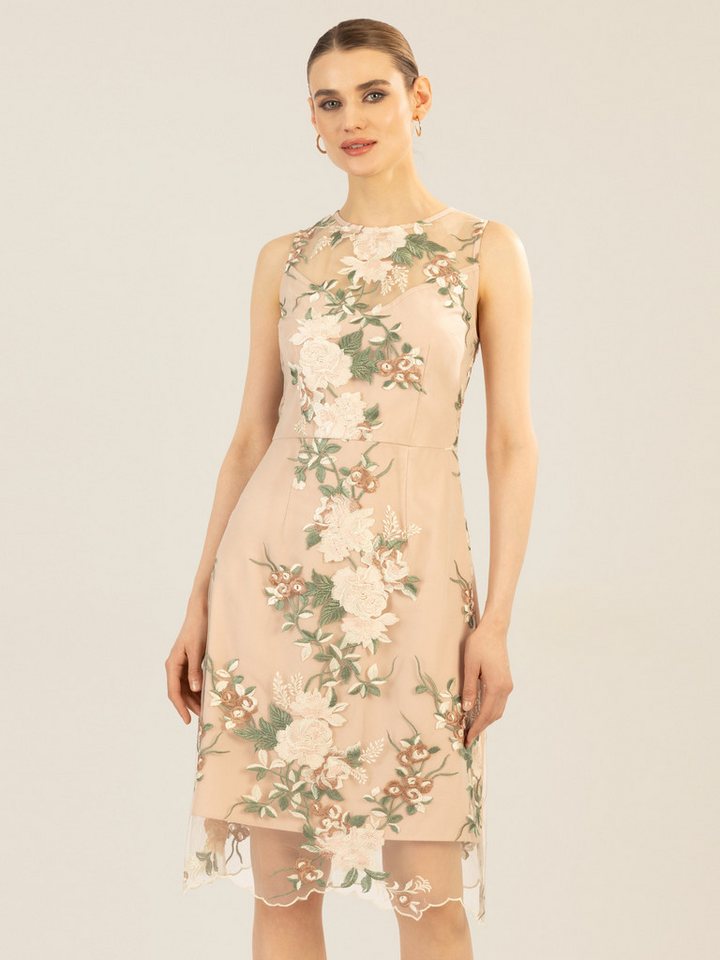 Apart Cocktailkleid mit plastischem Blumenmuster von Apart