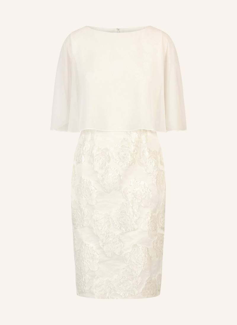 Apart Jacquardkleid Mit Chiffoncape weiss von Apart