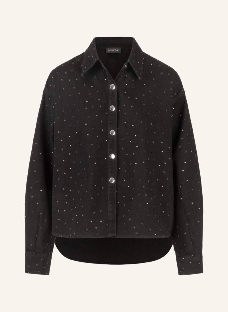 Apart Jeanshemd Mit Kristallsteinen schwarz Apart Jeanshemd Mit Kristallsteinen schwarz von Apart