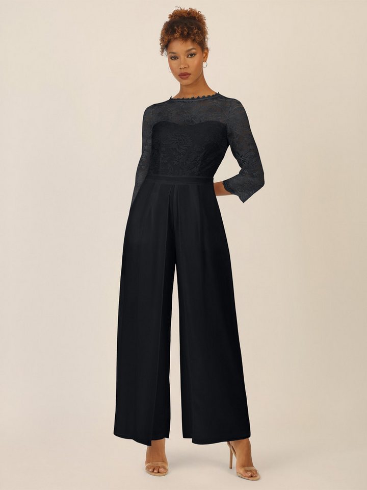 Apart Jumpsuit mit Spitzentop und weitem Bein von Apart