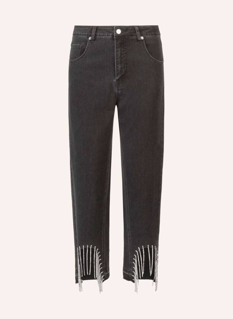 Apart Mom Jeans Mit Kristallsteinen schwarz von Apart