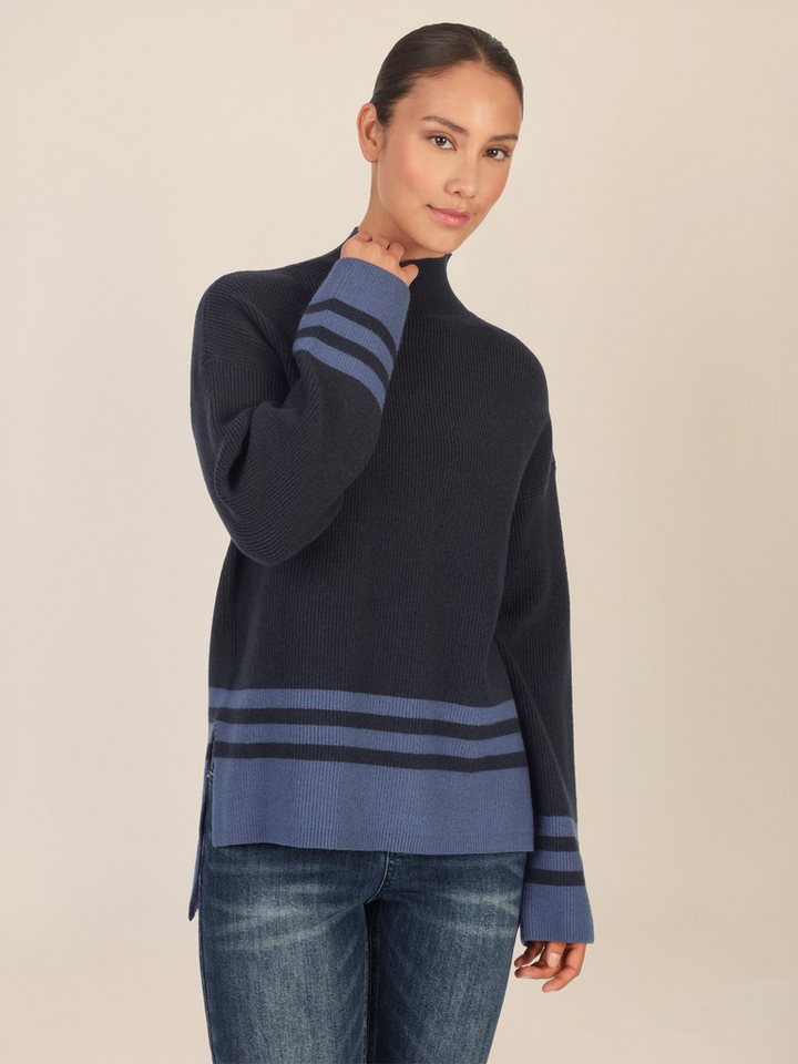 Apart Stehkragenpullover mit Kontraststreifen von Apart