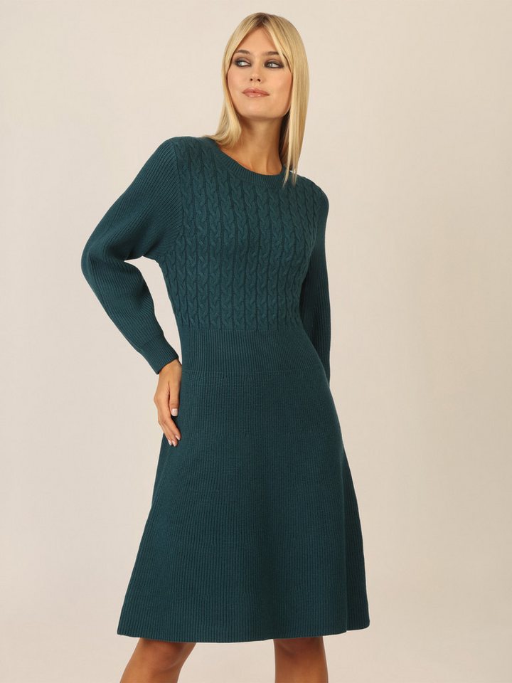 Apart Strickkleid mit Zopfmuster von Apart