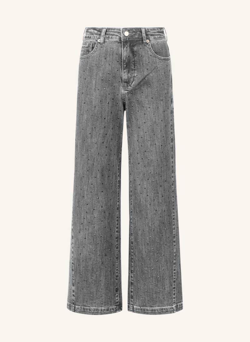 Apart Weite Jeans Mit Kristallsteinen grau Apart Weite Jeans Mit Kristallsteinen grau von Apart