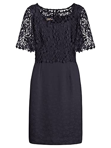 ApartFashion Damen 2in1 Spitzenkleid Kleid, Navy, 38 EU von ApartFashion