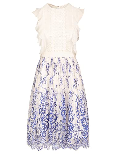 ApartFashion Damen Abendkleid Kleid, Creme-hellblau, 38 EU ApartFashion Damen Abendkleid Kleid, Creme-hellblau, 38 EU von ApartFashion