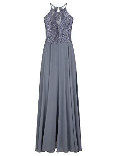 ApartFashion Damen Apart Abendkleid aus Spitze und Chiffon Special Occasion Dress, Jeansblau, L EU von ApartFashion