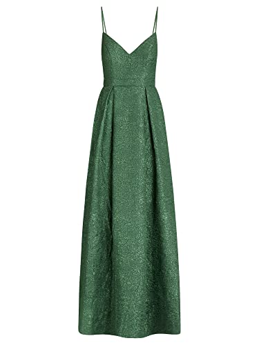 ApartFashion Damen Apart Langes Jacquard Kleid mit Eingewebtem Blütenmuster Special Occasion Dress, Grün, L EU von ApartFashion