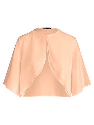 ApartFashion Damen Chiffonbolero Pullover, Apricot, Normal von ApartFashion