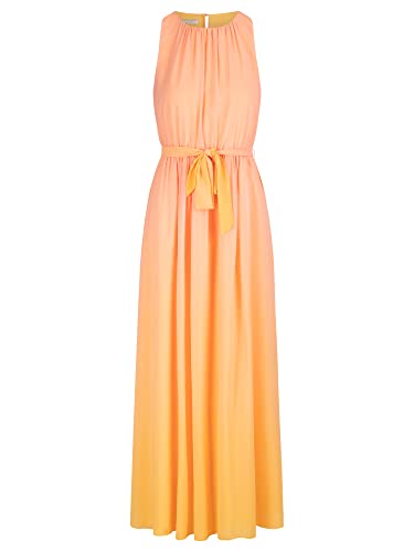 ApartFashion Damen Chiffonkleid Kleid, Apricot-multicolor, 36 EU von ApartFashion