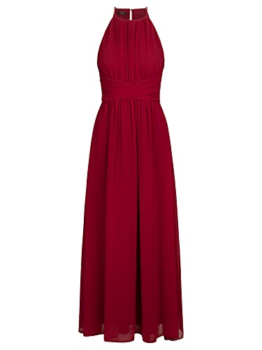 ApartFashion Damen Chiffonkleid Kleid, Bordeaux, 34 EU von ApartFashion