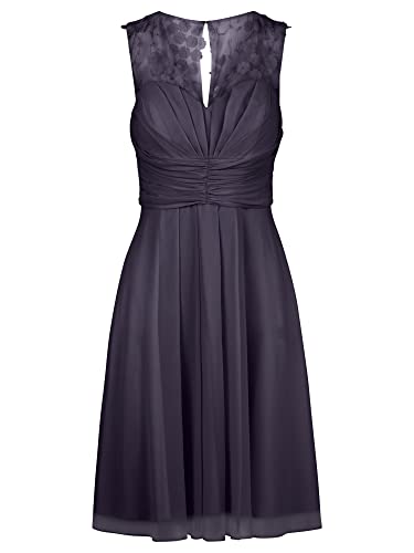 ApartFashion Damen Chiffonkleid Kleid, Navy, 44 EU von ApartFashion