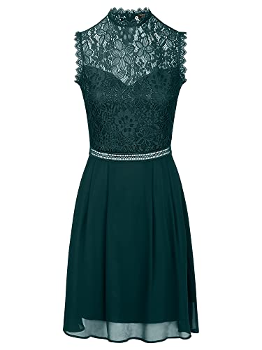 ApartFashion Damen Cocktailkleid Kleid, Smaragd, 36 EU von ApartFashion