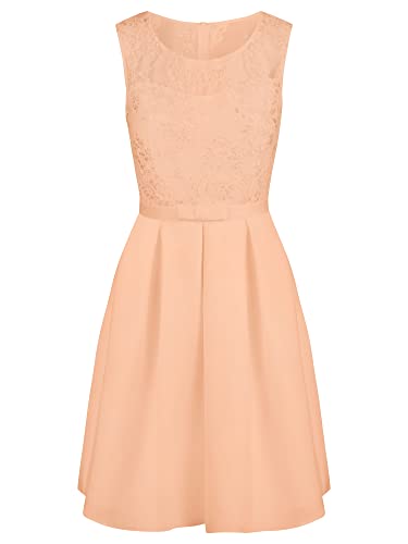 ApartFashion Damen Hochzeitskleid Kleid, Apricot, 42 EU von ApartFashion