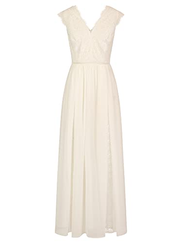 ApartFashion Damen Hochzeitskleid Kleid, Creme, 38 EU von ApartFashion