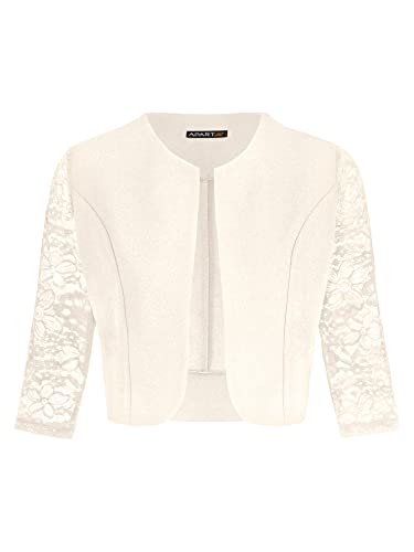 ApartFashion Damen Jerseybolero Pullover, Creme, Normal von ApartFashion