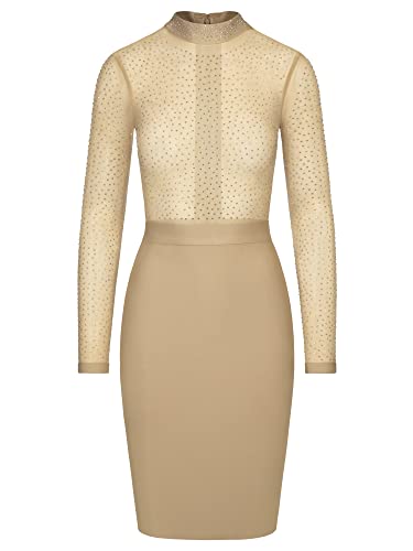 ApartFashion Damen Kleid, beige, Normal von ApartFashion