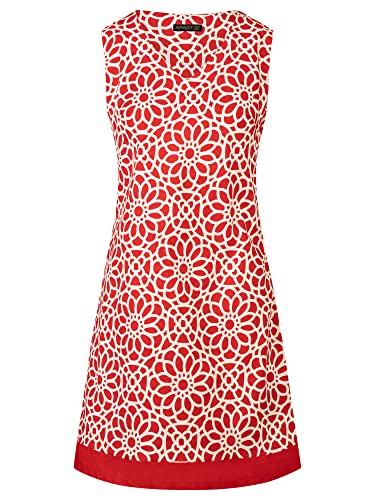 ApartFashion Damen Kleid Dress, Rot-Creme, 36 EU von ApartFashion