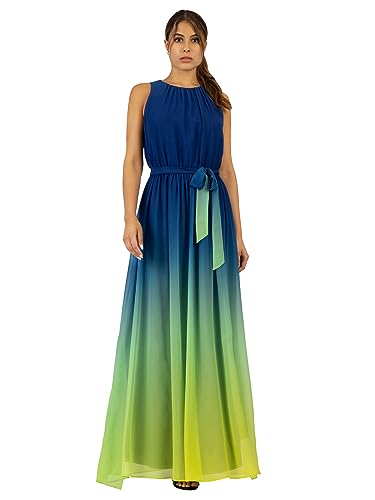 ApartFashion Damen Maxikleid Formales Abendkleid, Blau/Mehrfarbig, 42 von ApartFashion