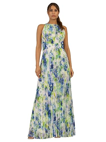 ApartFashion Damen Maxikleid Formales Abendkleid, Cremefarben/Mehrfarbig, 42 von ApartFashion