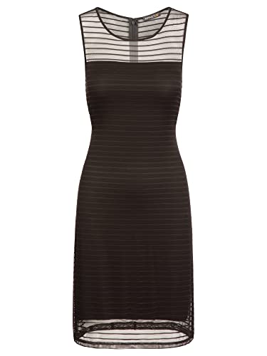 ApartFashion Damen Mesh-kleid Kleid, Schwarz, 34 EU von ApartFashion